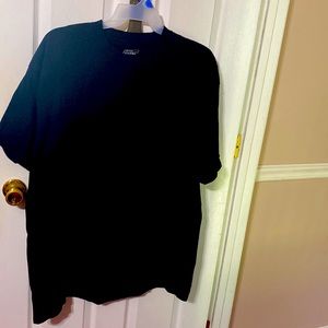 NWOT Dickies mens black cotton tee shirt with front pocket; size 3XLT